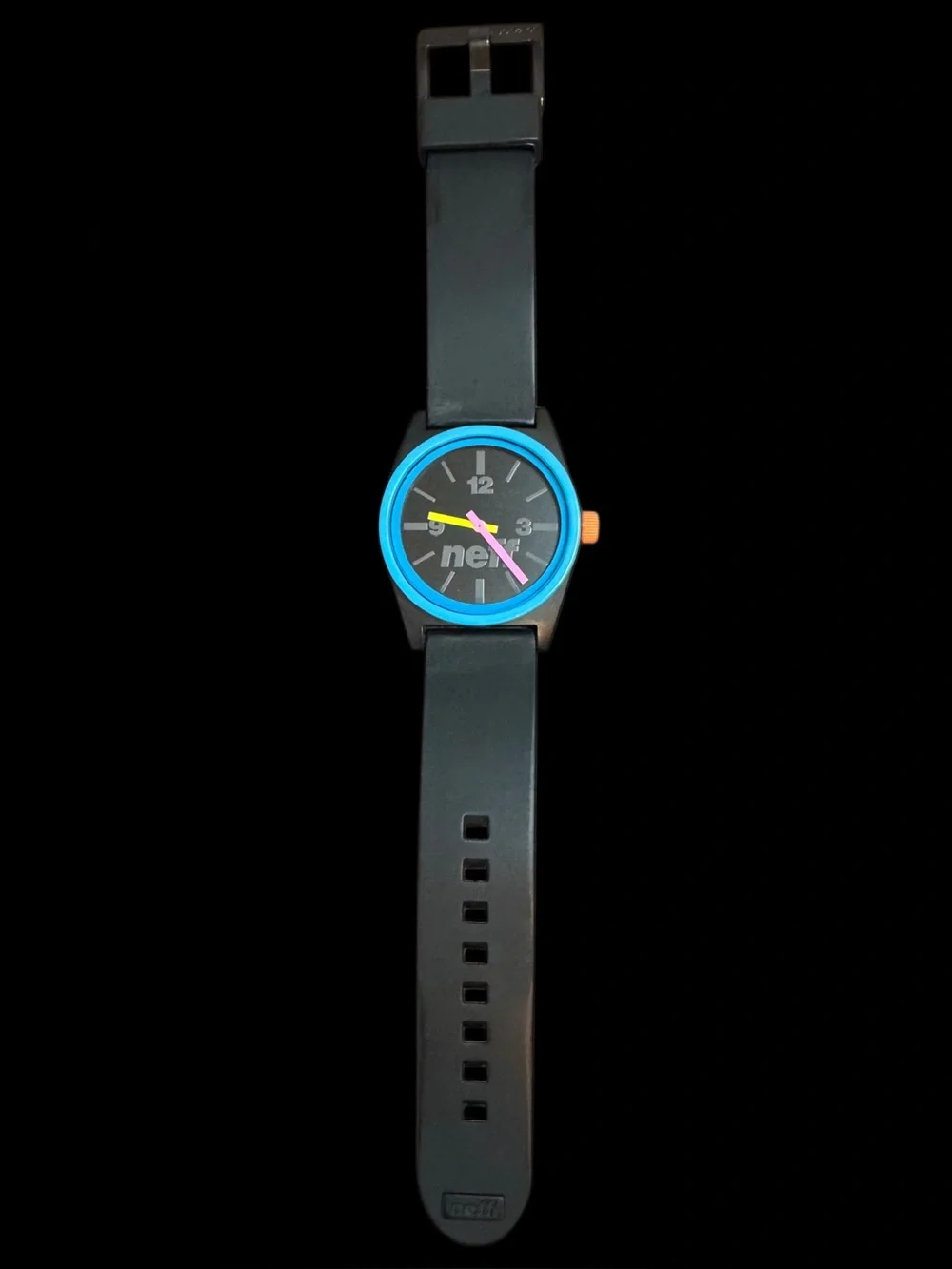 Neff Daily Watch Black Silicone Band